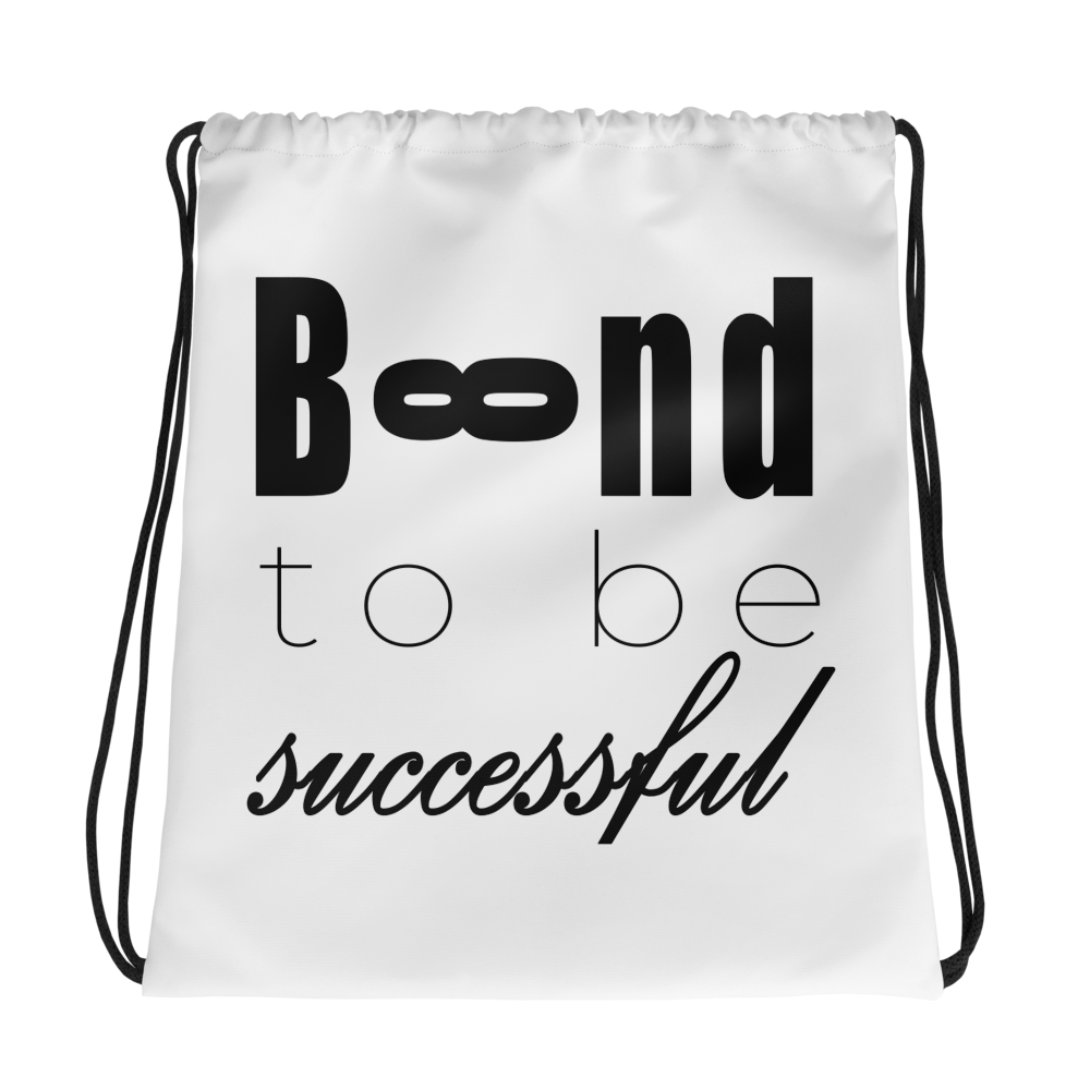 TSF bound to be successful draw-string bag