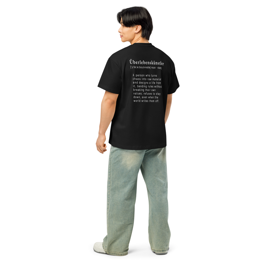 TSF Ueberlebenskuenstler box tee black model