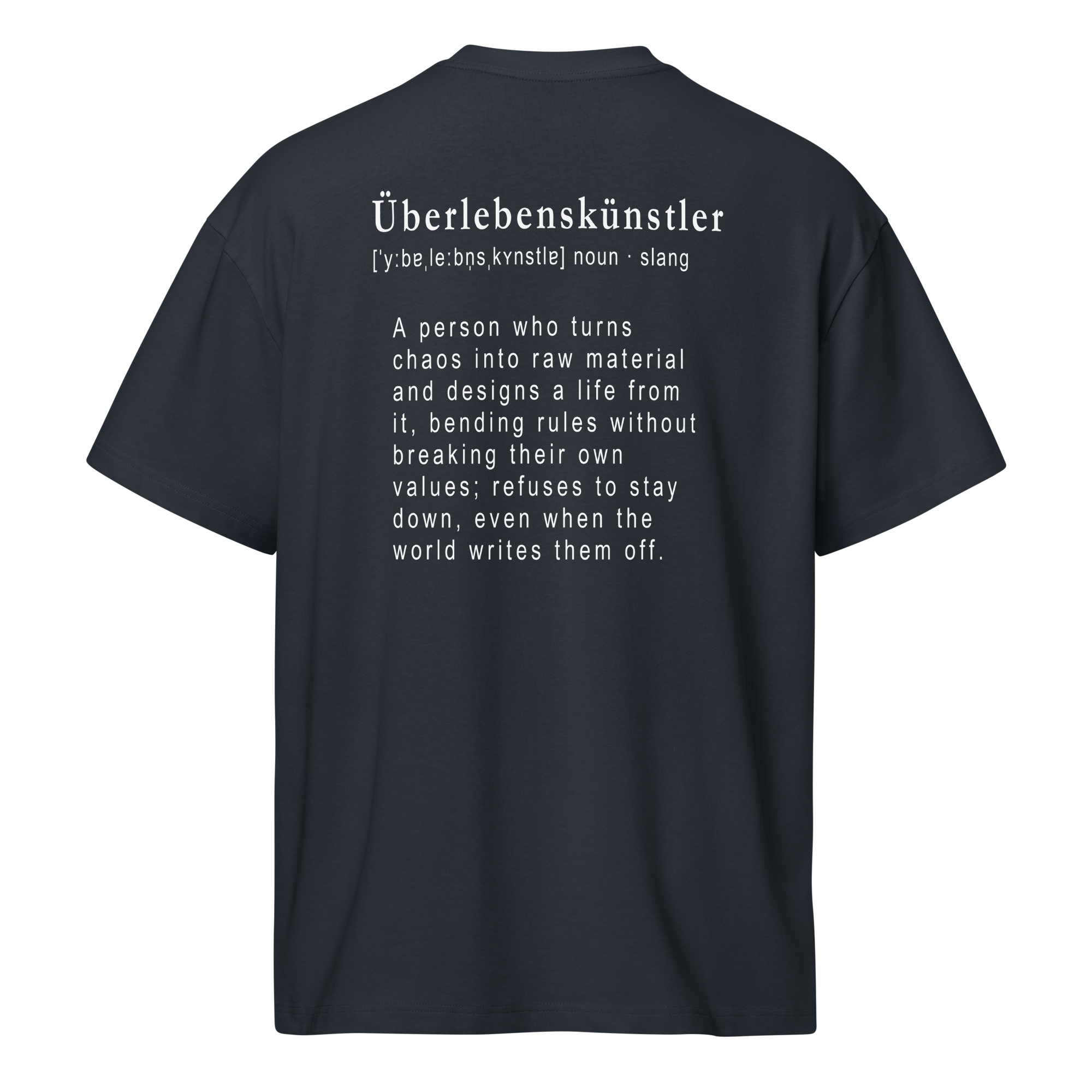 TSF Ueberlebenskuenstler box tee navy blazer