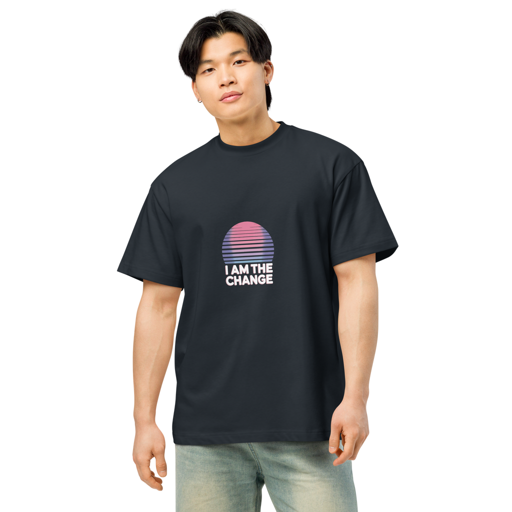 TSF i am the change box tee navy blazermodel