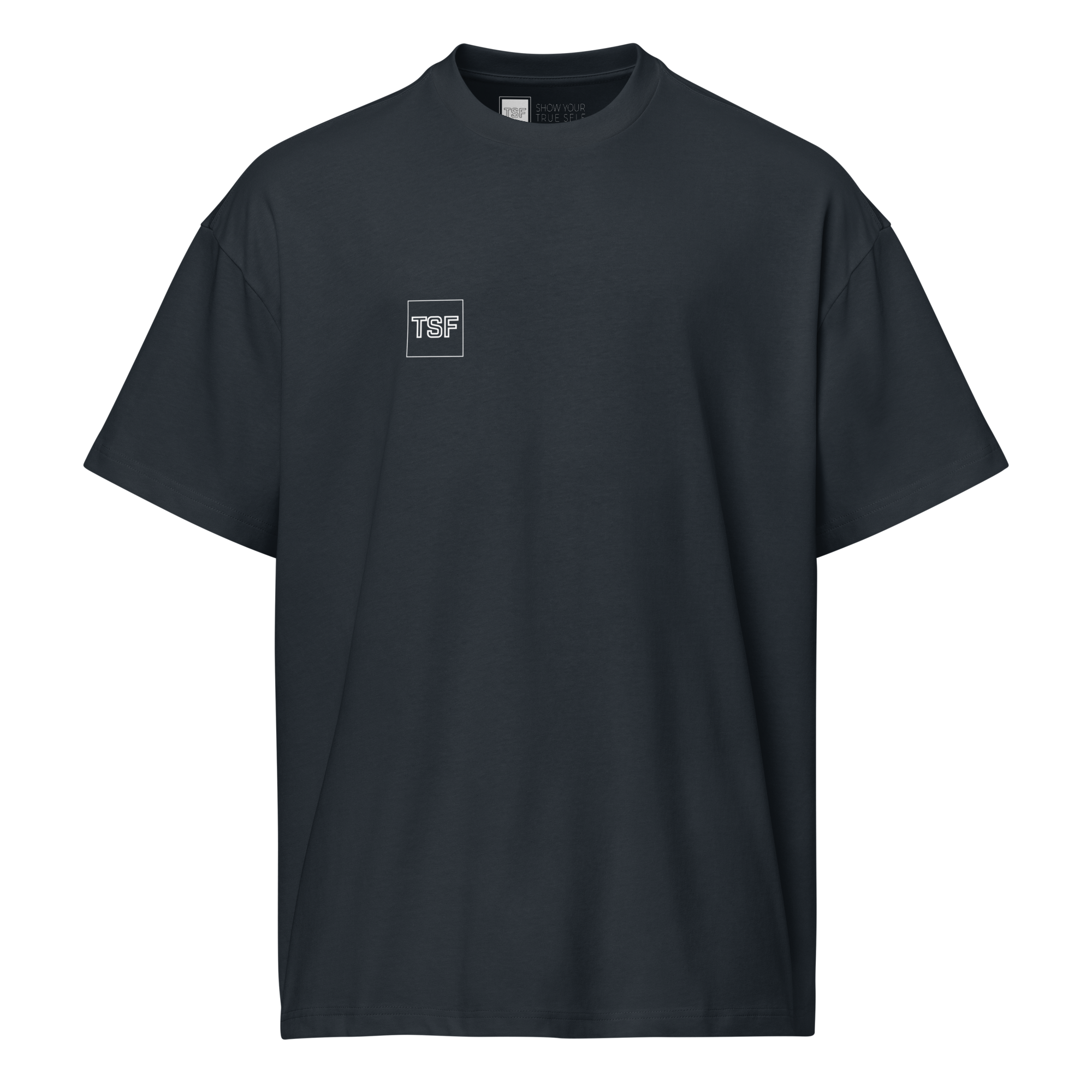 TSF Ueberlebenskuenstler box tee navy blazer front