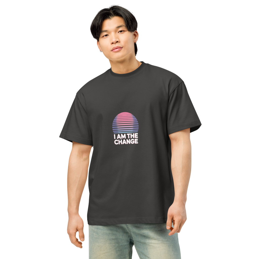 TSF i am the change box tee vintage black model