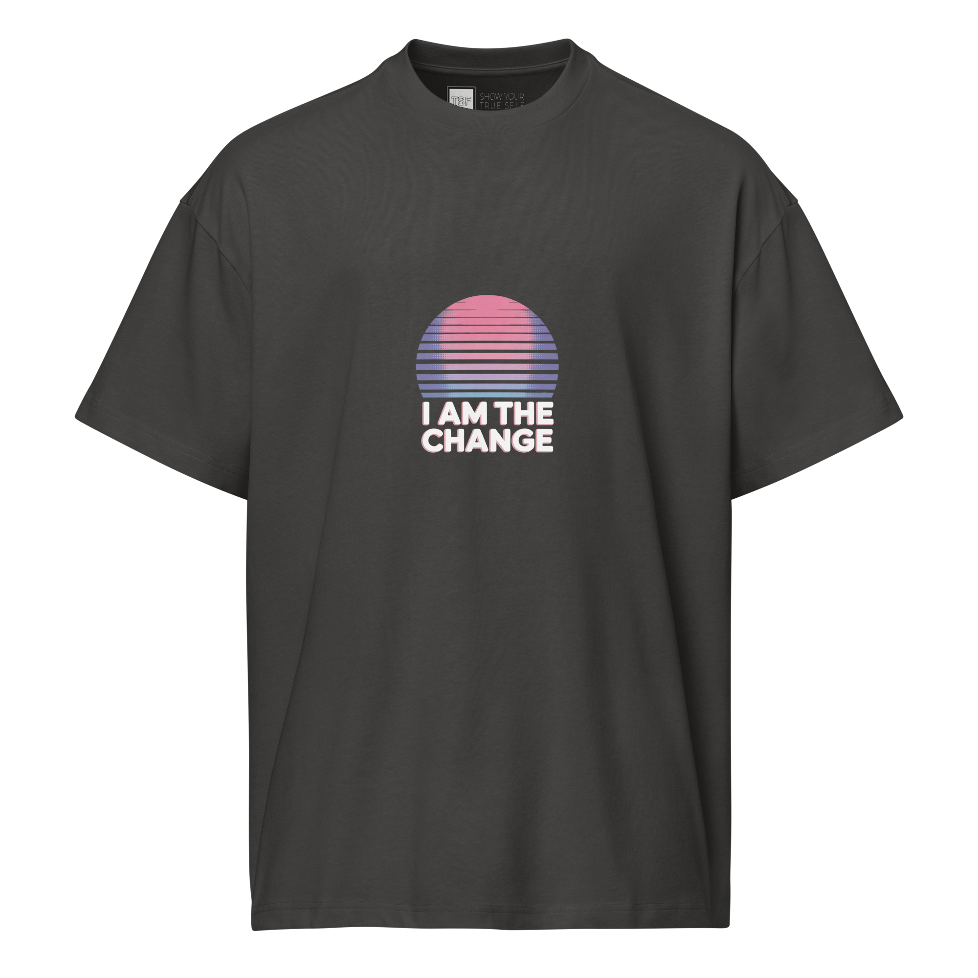 TSF i am the change box tee vintage black