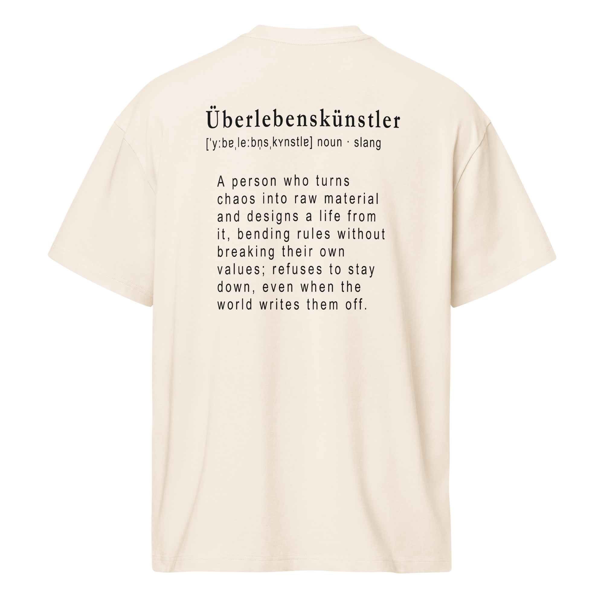 TSF Ueberlebenskuenstler box tee vintage white