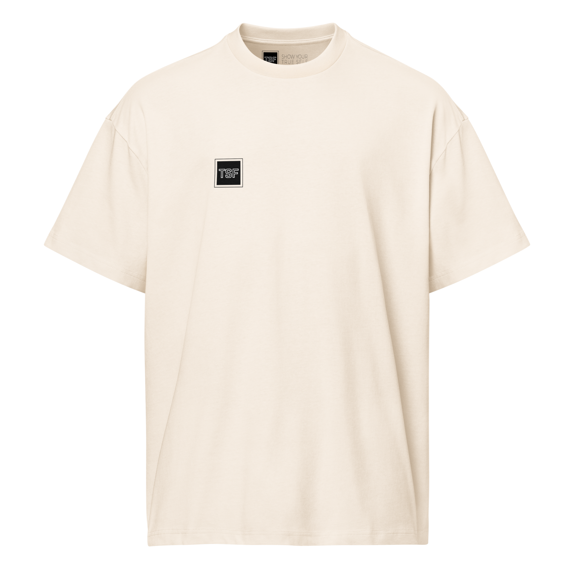 TSF Ueberlebenskuenstler box tee vintage white front
