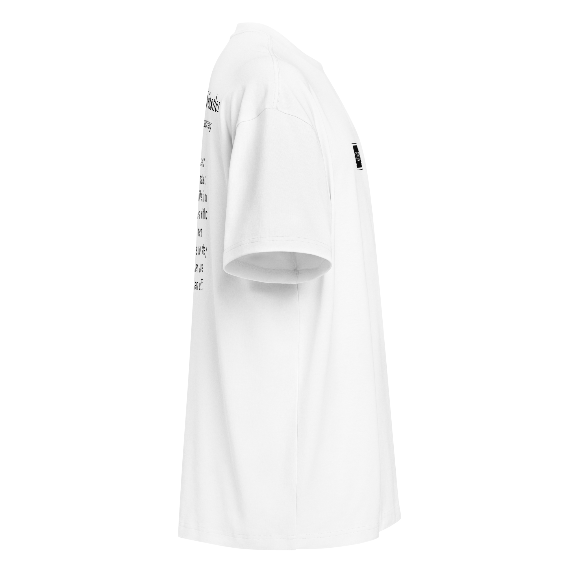TSF Ueberlebenskuenstler box tee white side