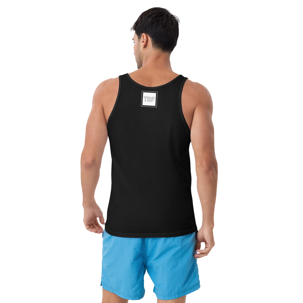 TSF tank top i am the change black back