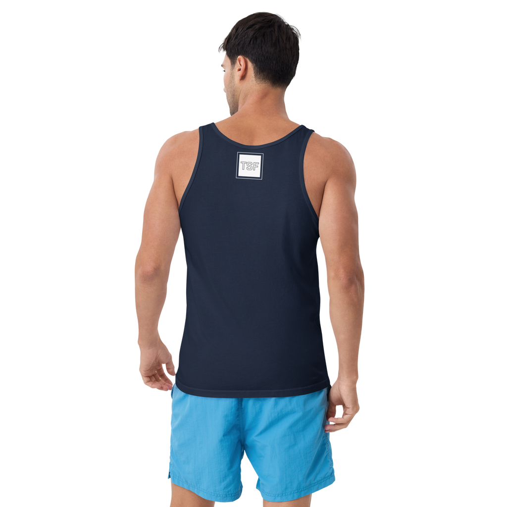 TSF tank top i am the change navy back
