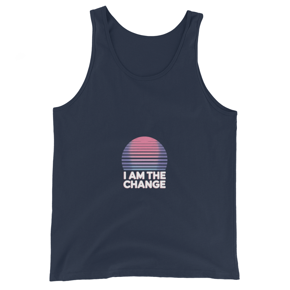 TSF tank top i am the change navy