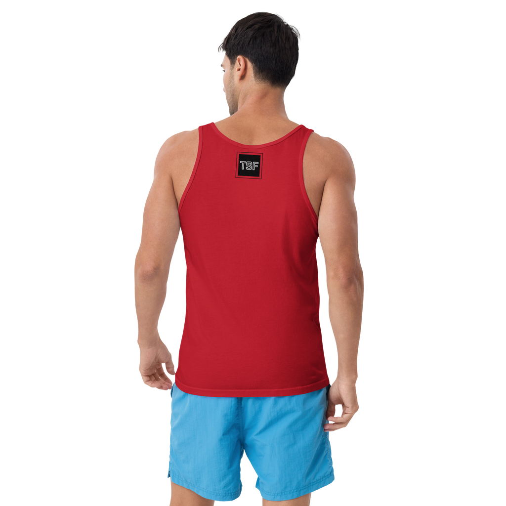 TSF tank top i am the change red back
