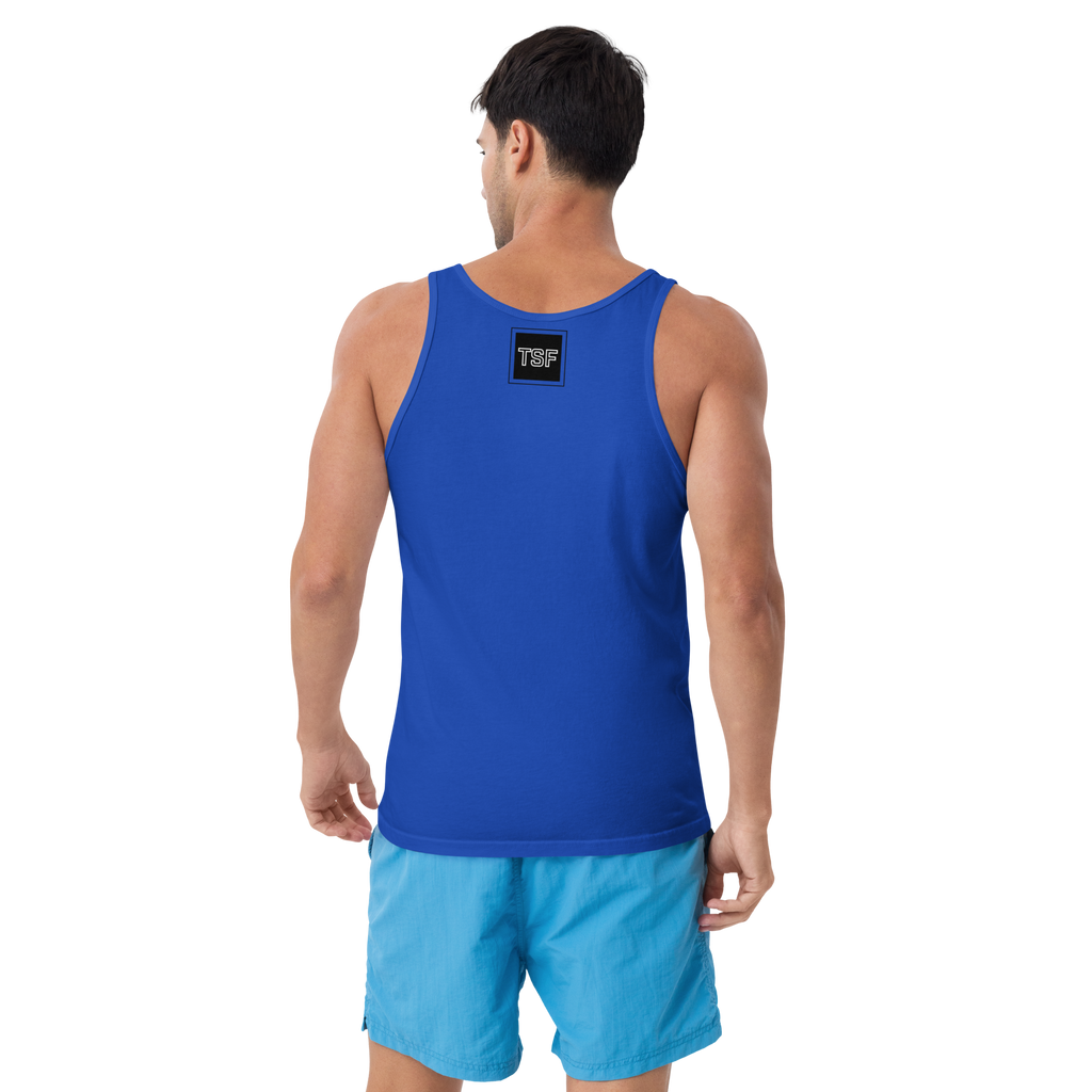 TSF tank top i am the change true royal back