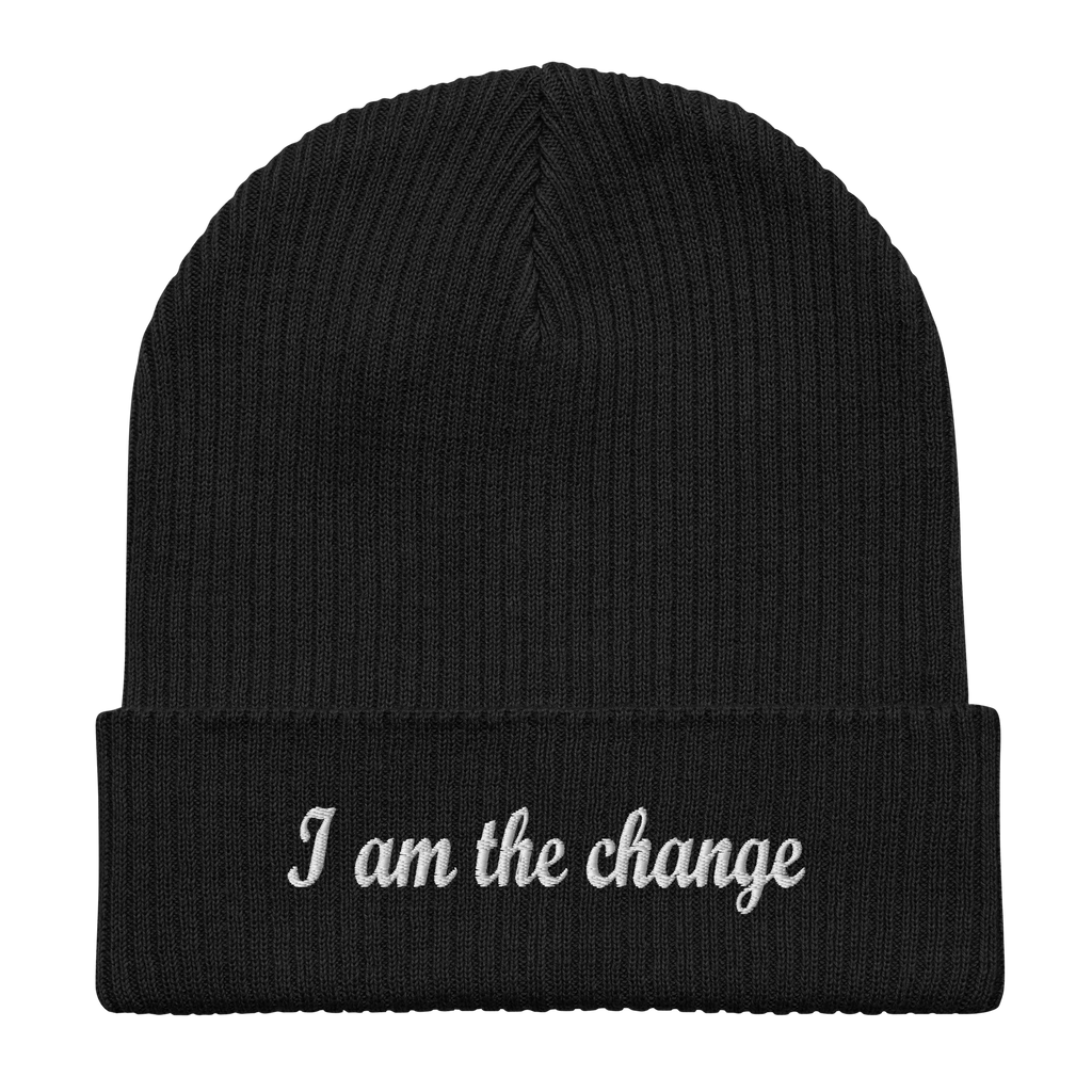 TSF organic cotton cap i am the change black