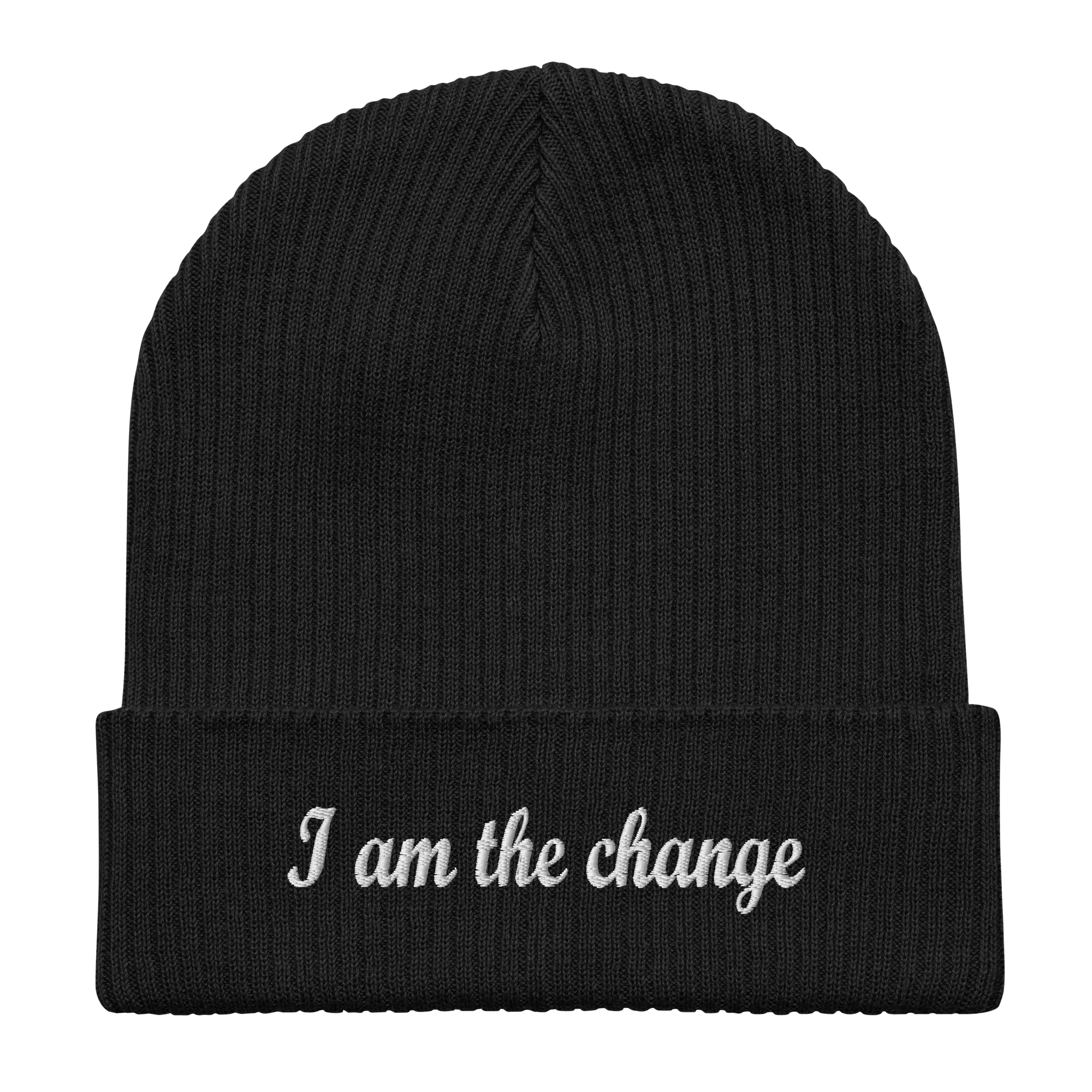 TSF organic cotton cap i am the change black