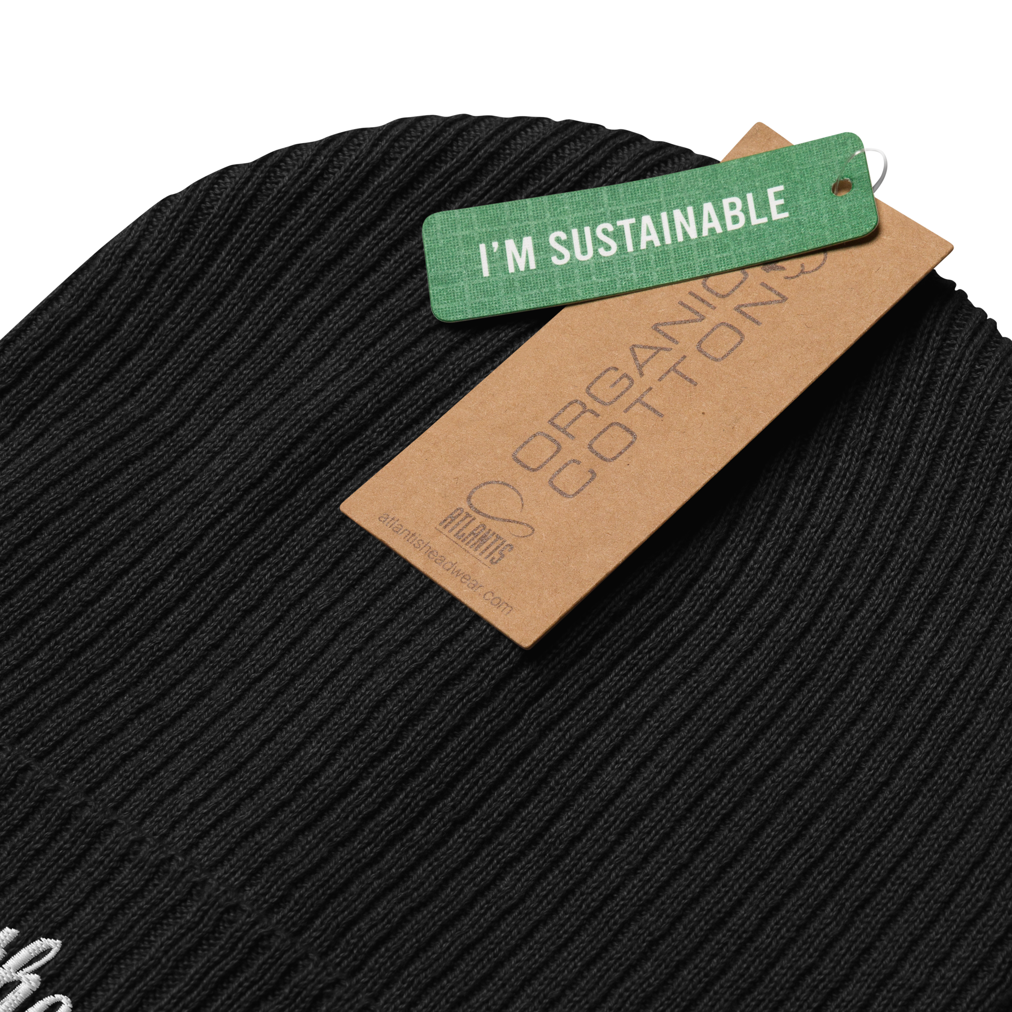 TSF organic cotton cap i am the change black sustainable