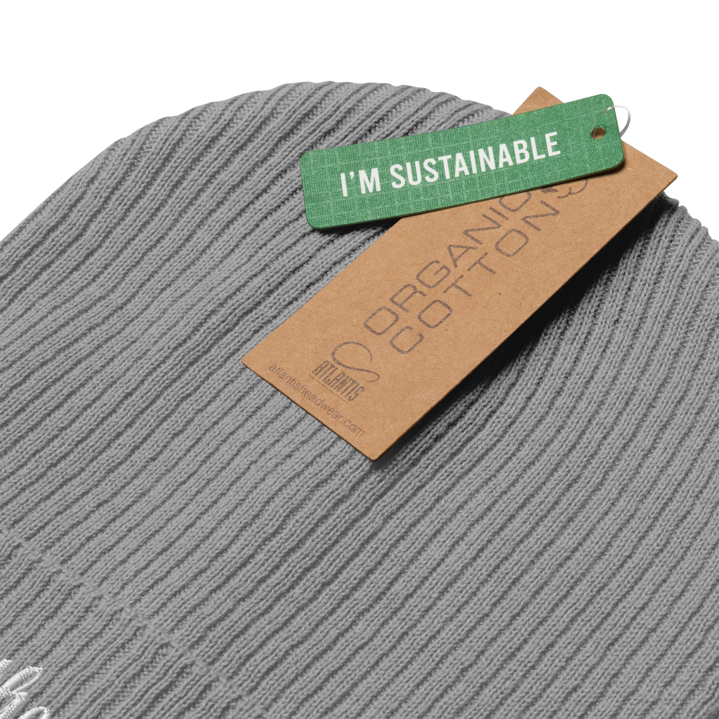 TSF organic cotton cap i am the change light grey sustainable