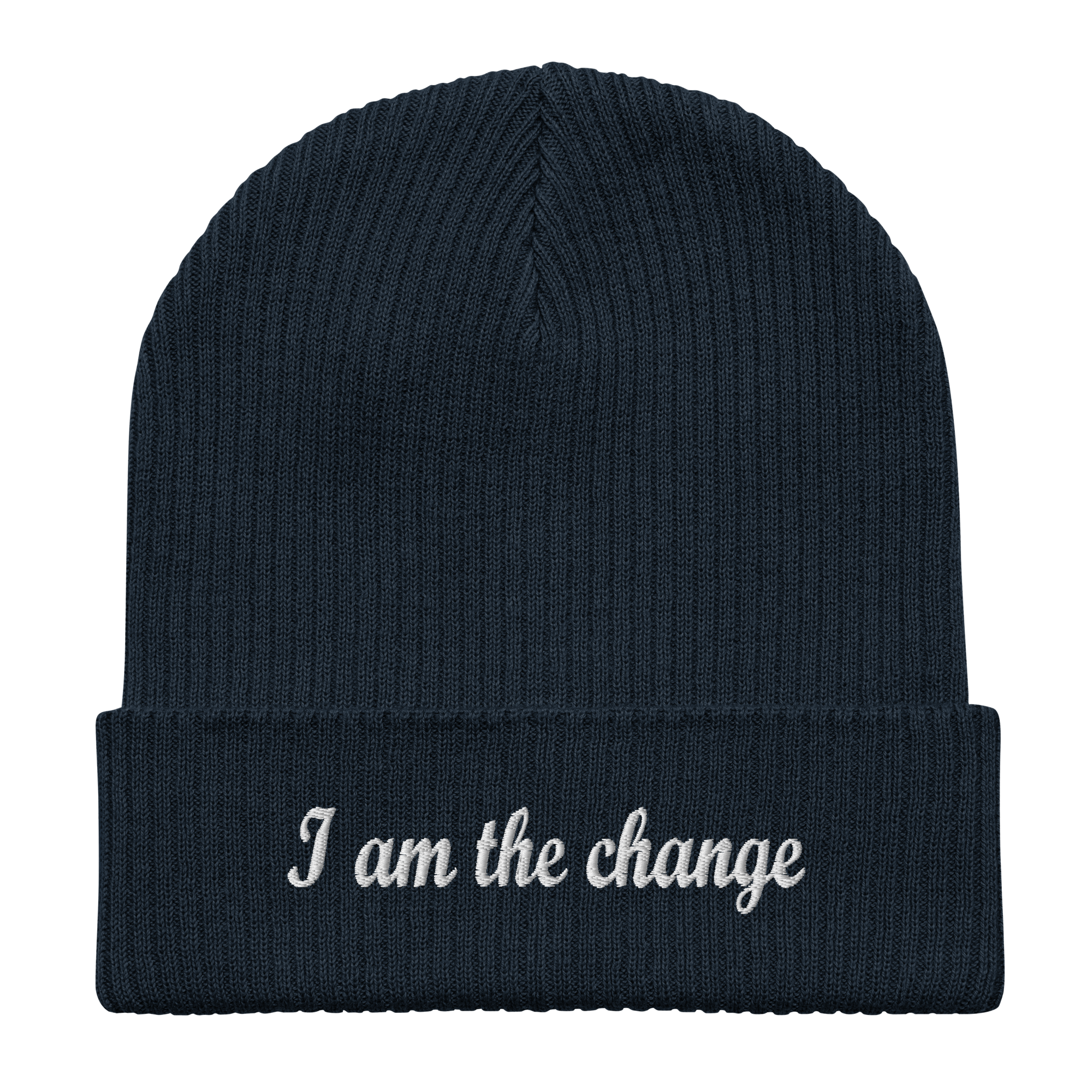 TSF organic cotton cap i am the change oxford navy