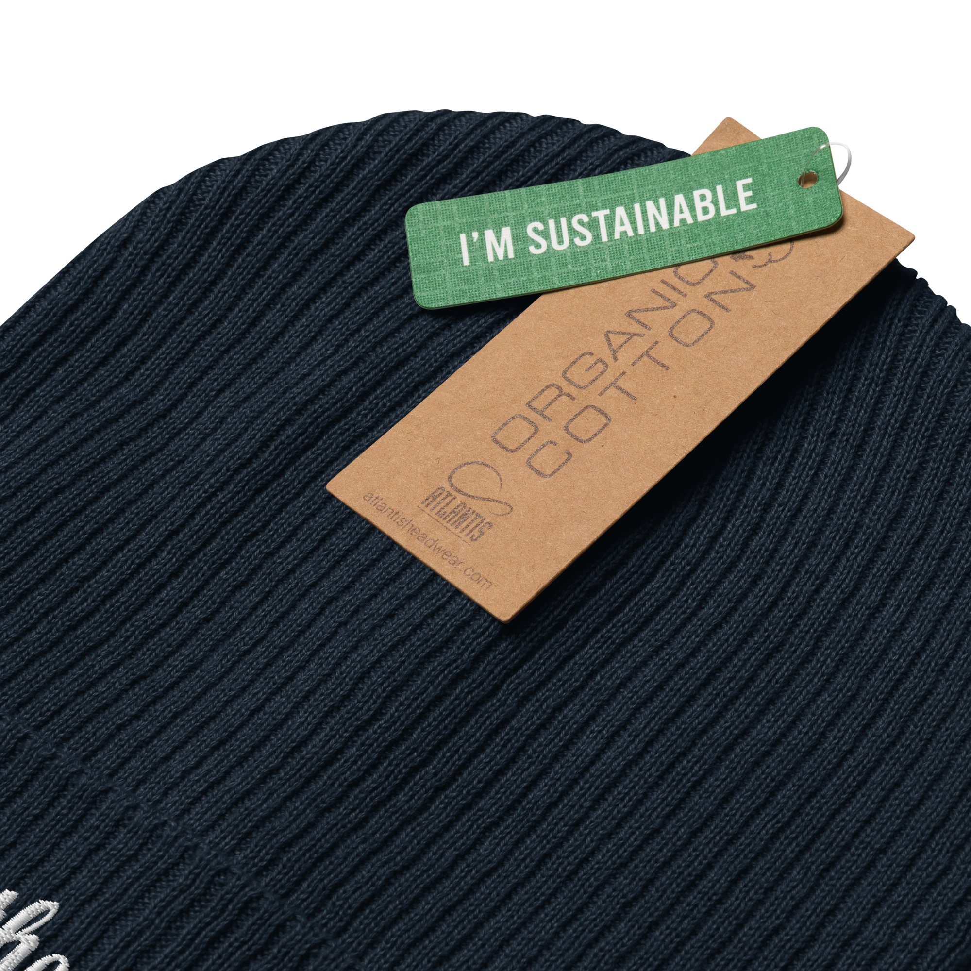 TSF organic cotton cap i am the change oxford navy sustainable