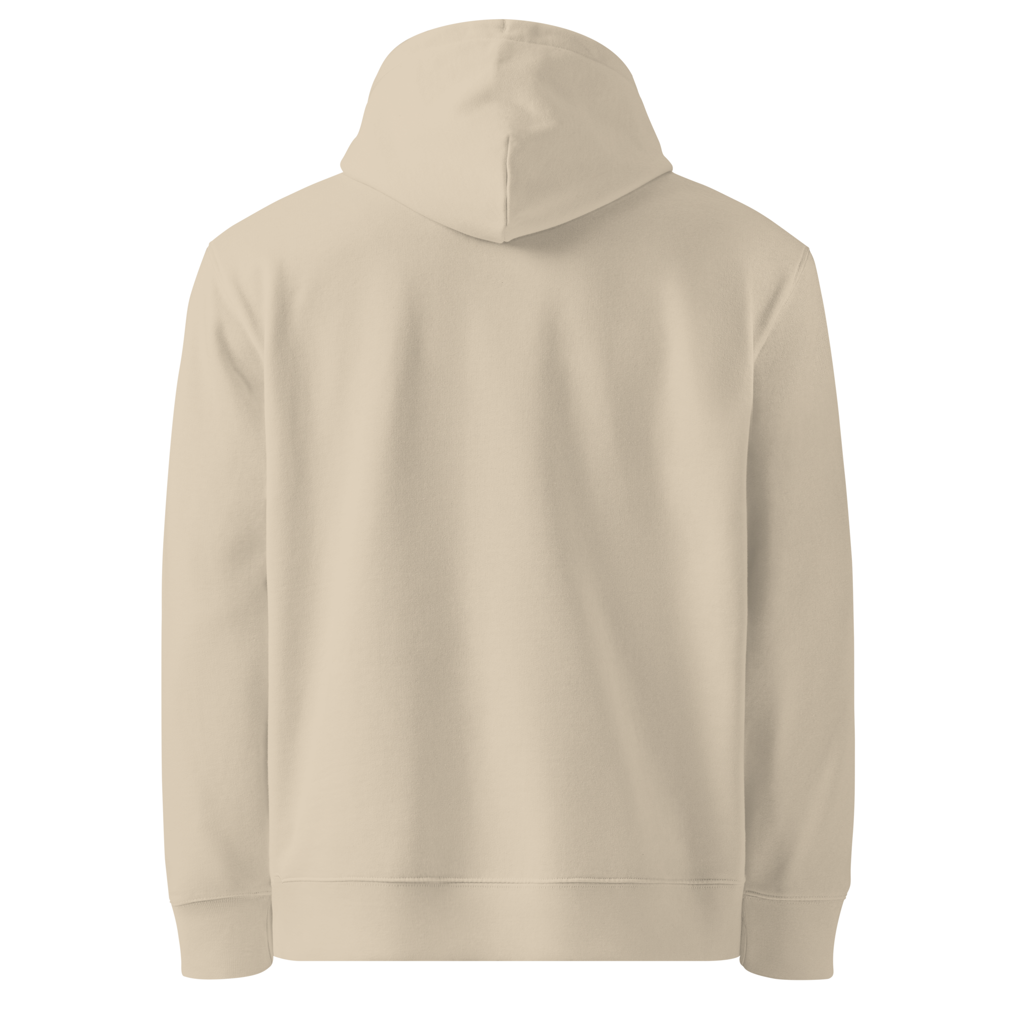 TSF organic cotton hoodie to be desert dust back