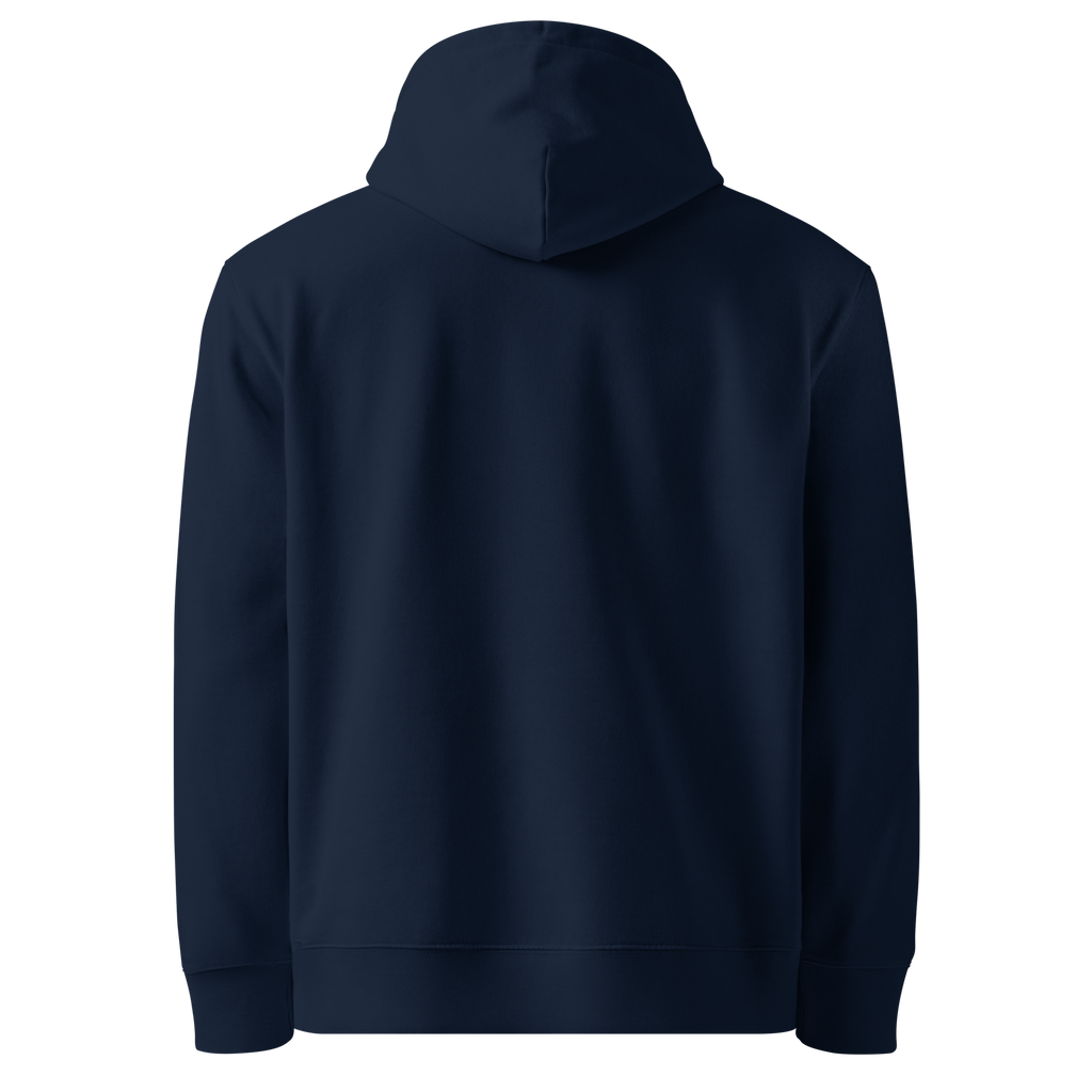 TSF organic cotton hoodie i am the change french navy back