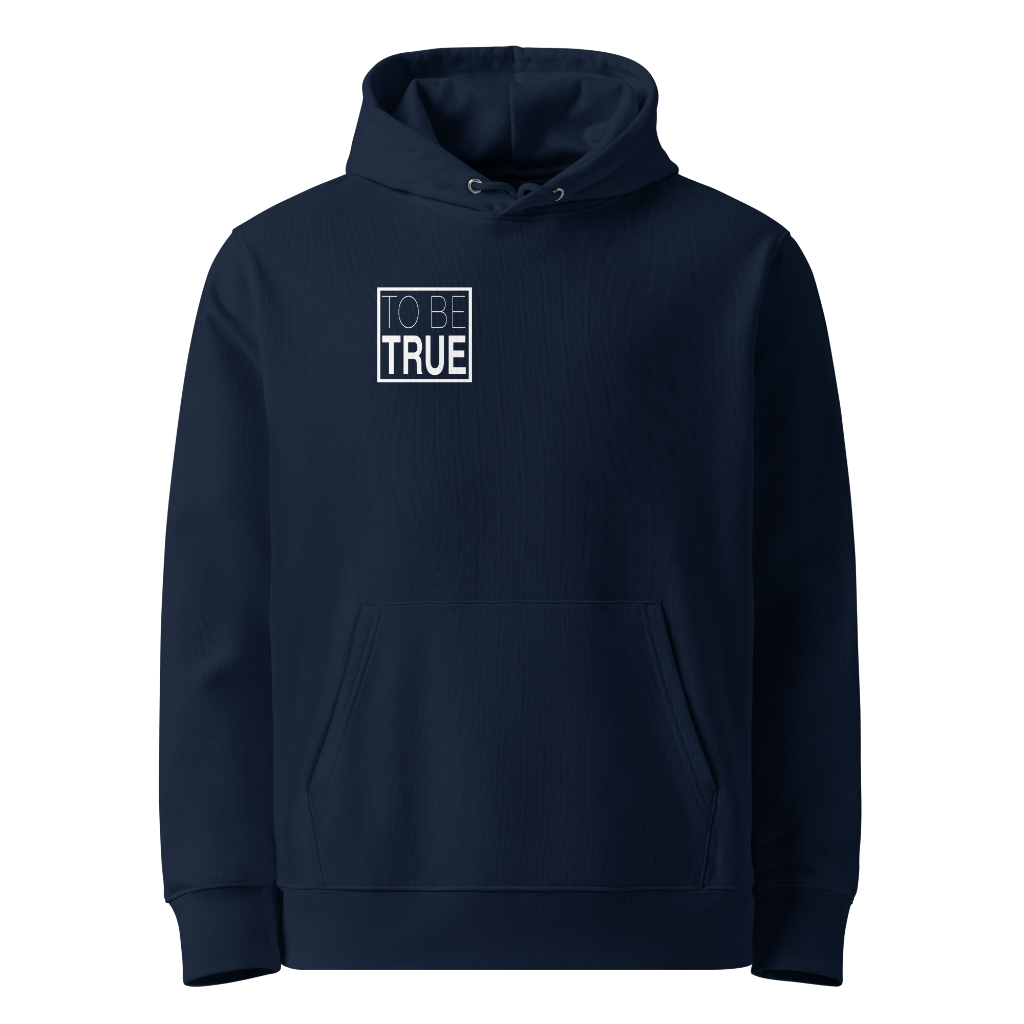 TSF organic cotton hoodie to be true french navy