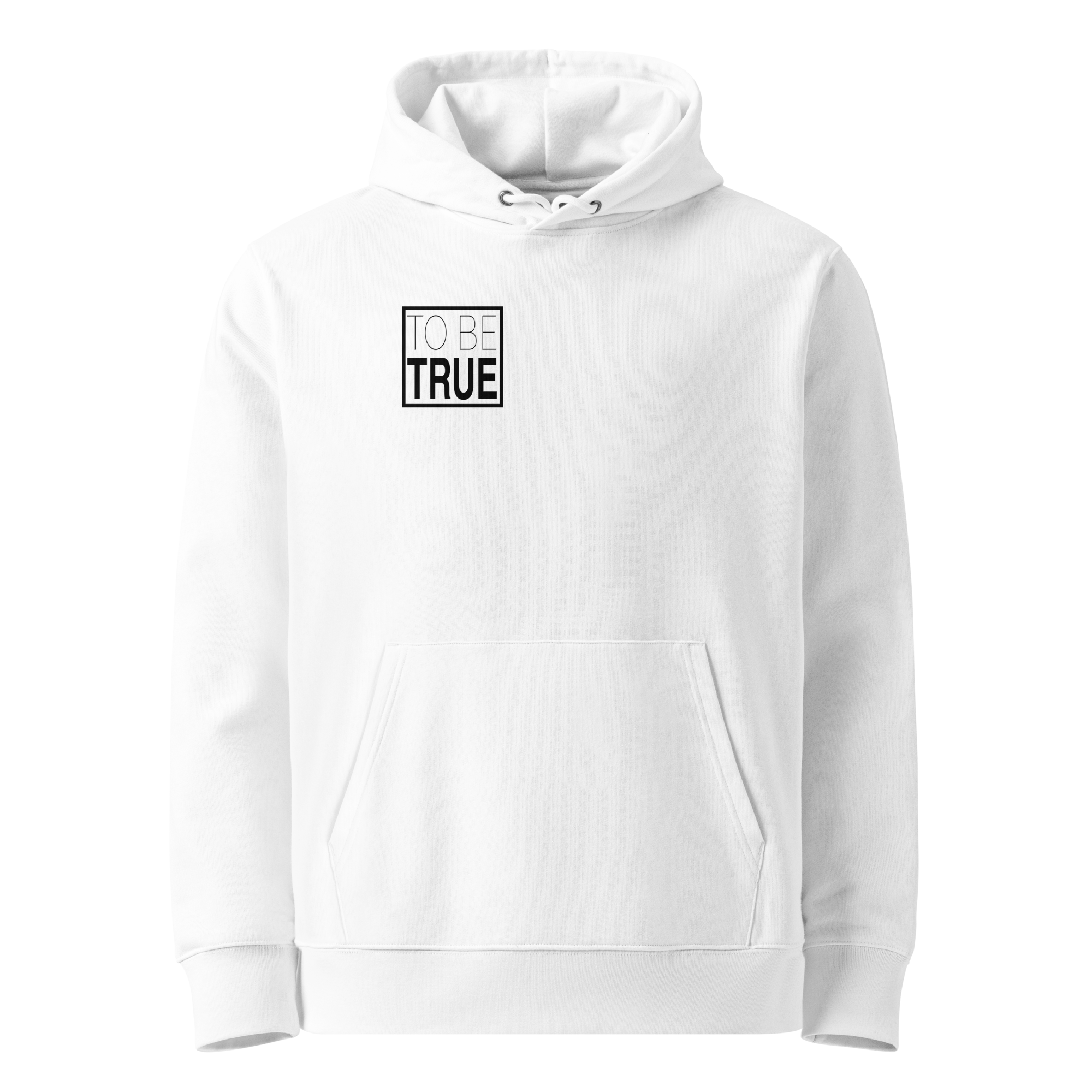 TSF organic cotton hoodie to be true white