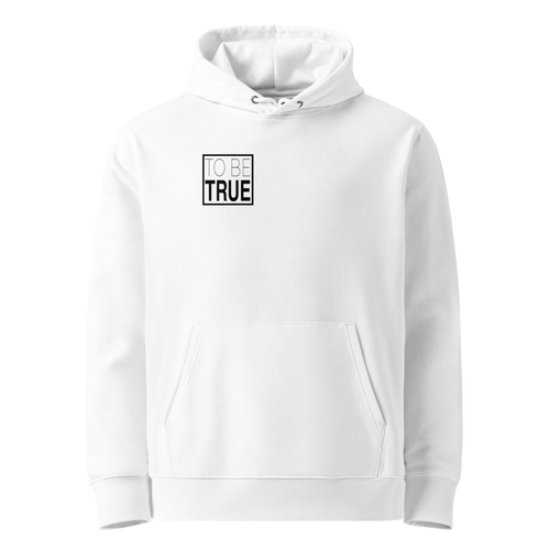 TSF organic cotton hoodie to be true white