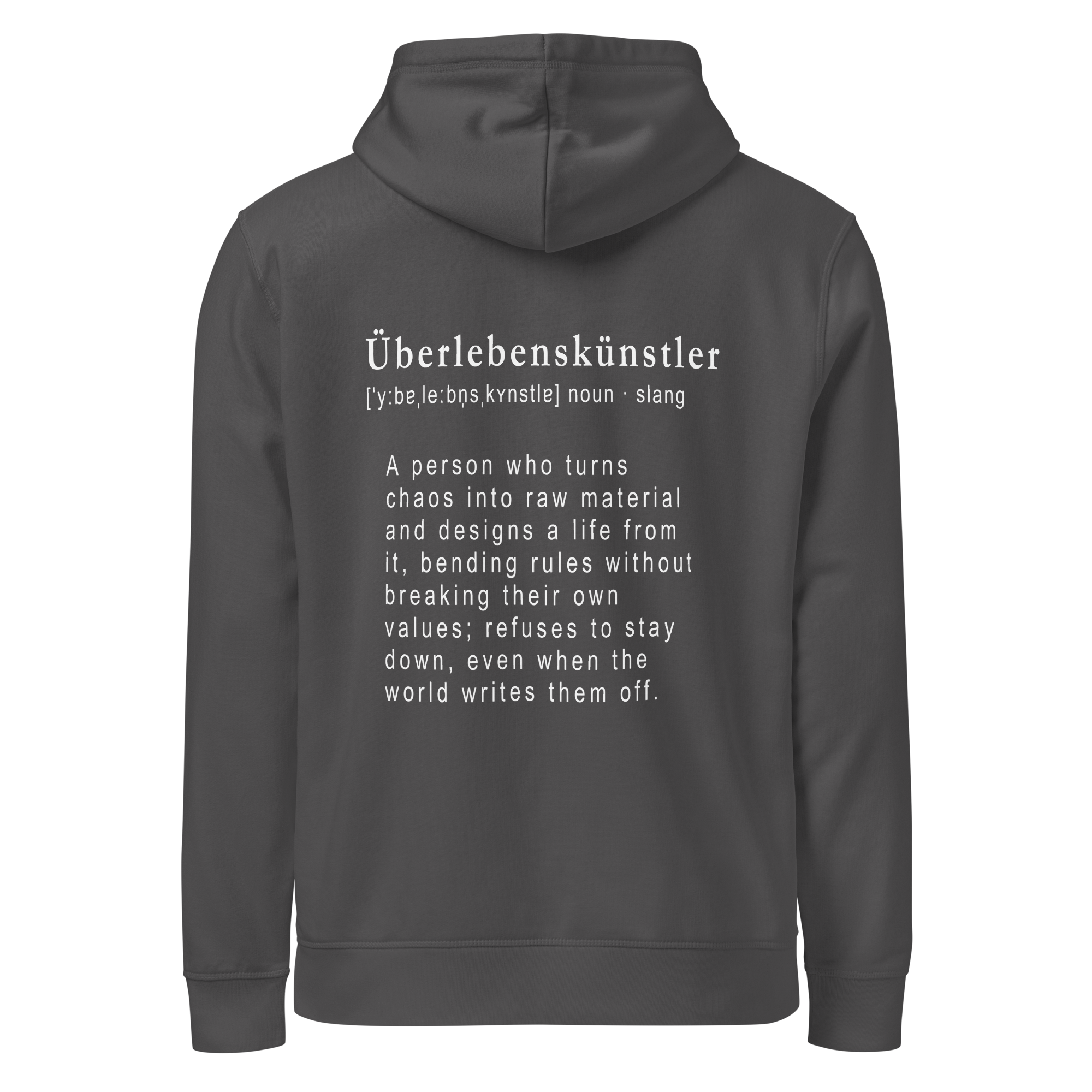 TSF Ueberlebenskuenstler Hoodie anthracite