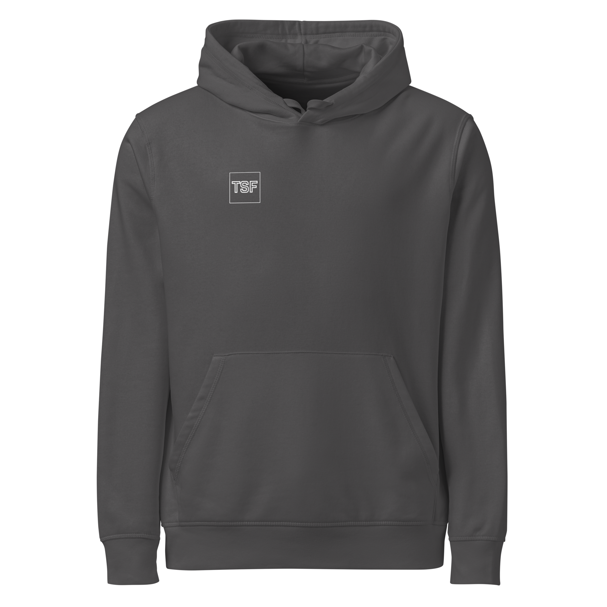 TSF Ueberlebenskuenstler Hoodie anthracite front