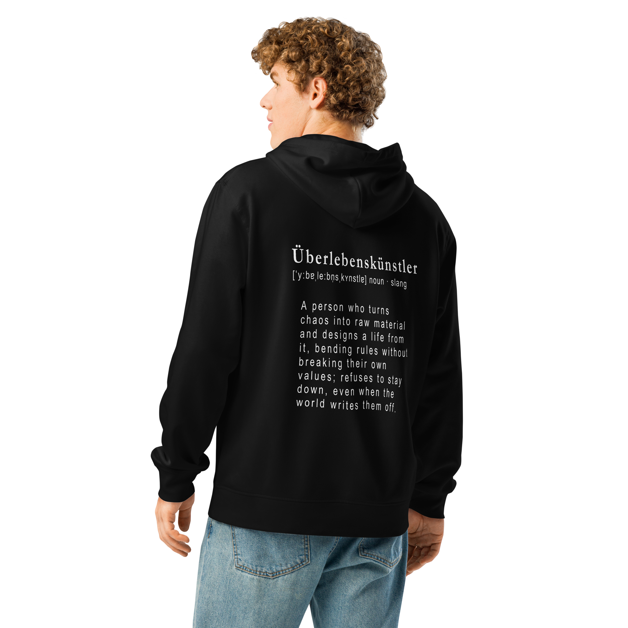 TSF Ueberlebenskuenstler Hoodie black model