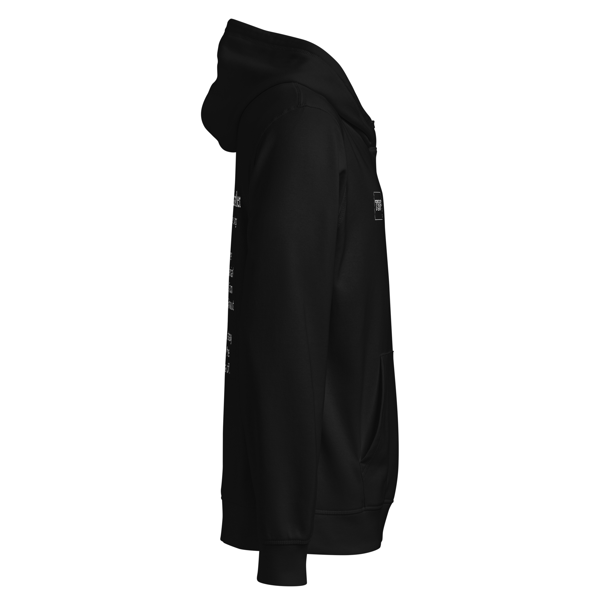 TSF Ueberlebenskuenstler Hoodie black side