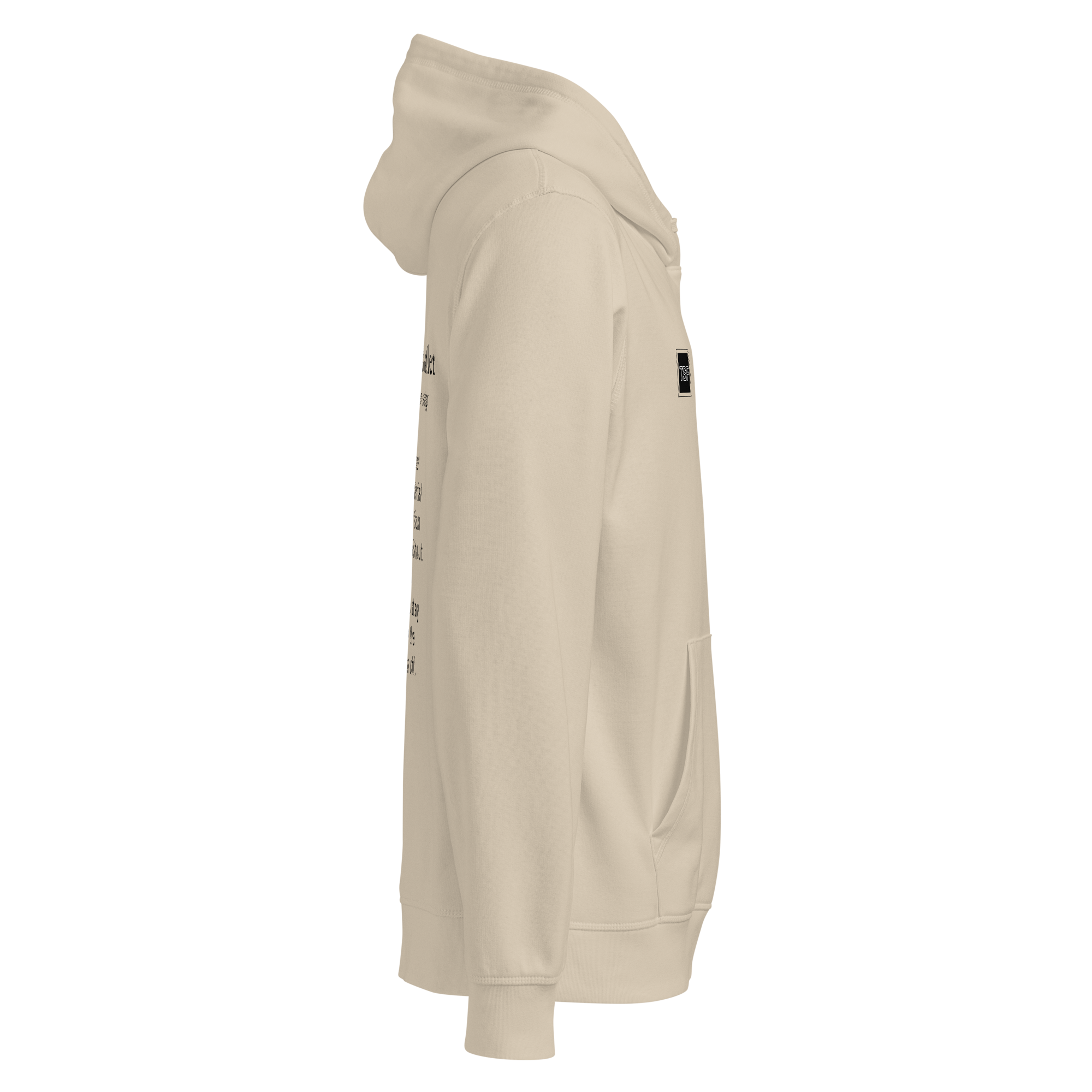 TSF Ueberlebenskuenstler Hoodie desert dust side