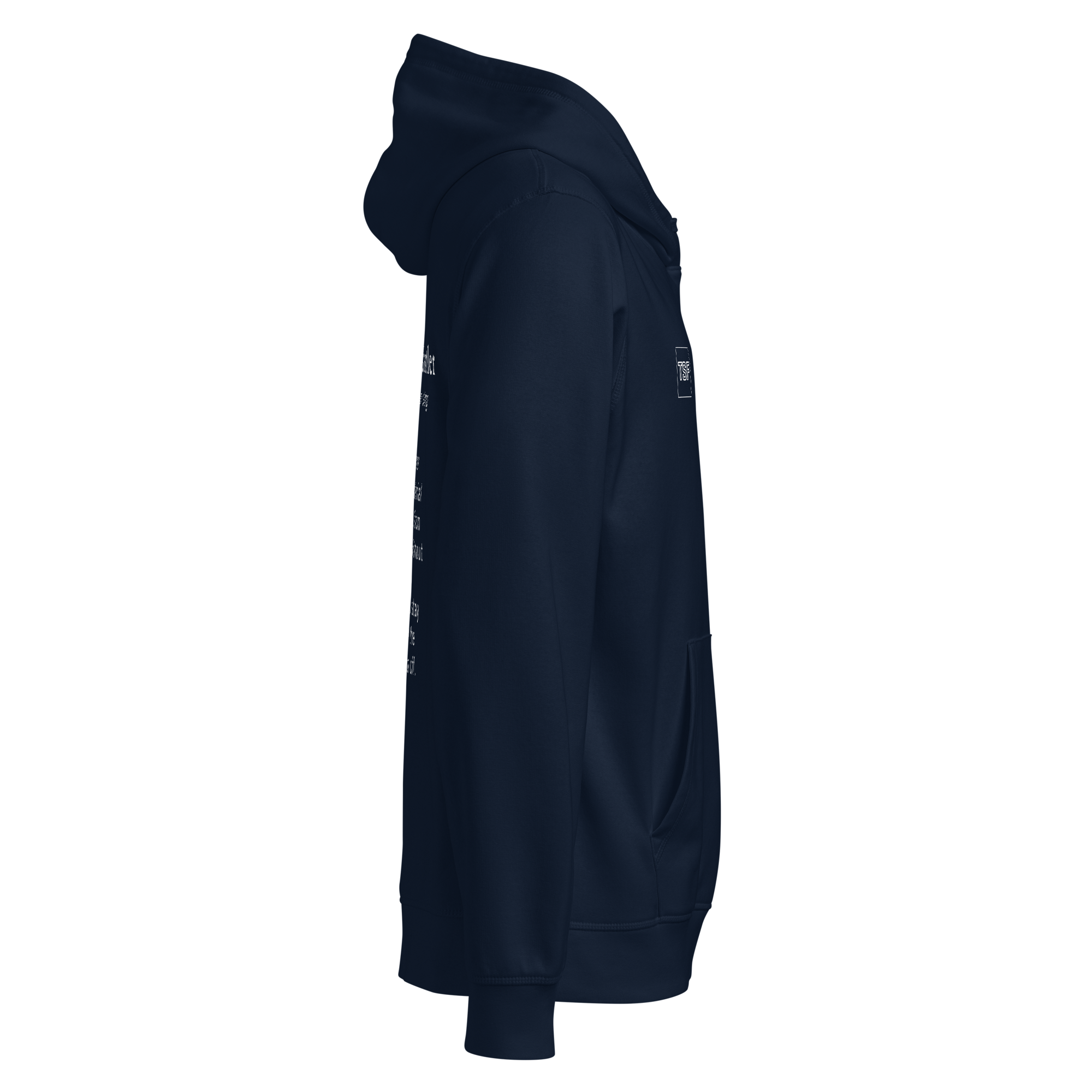 TSF Ueberlebenskuenstler Hoodie french navy side