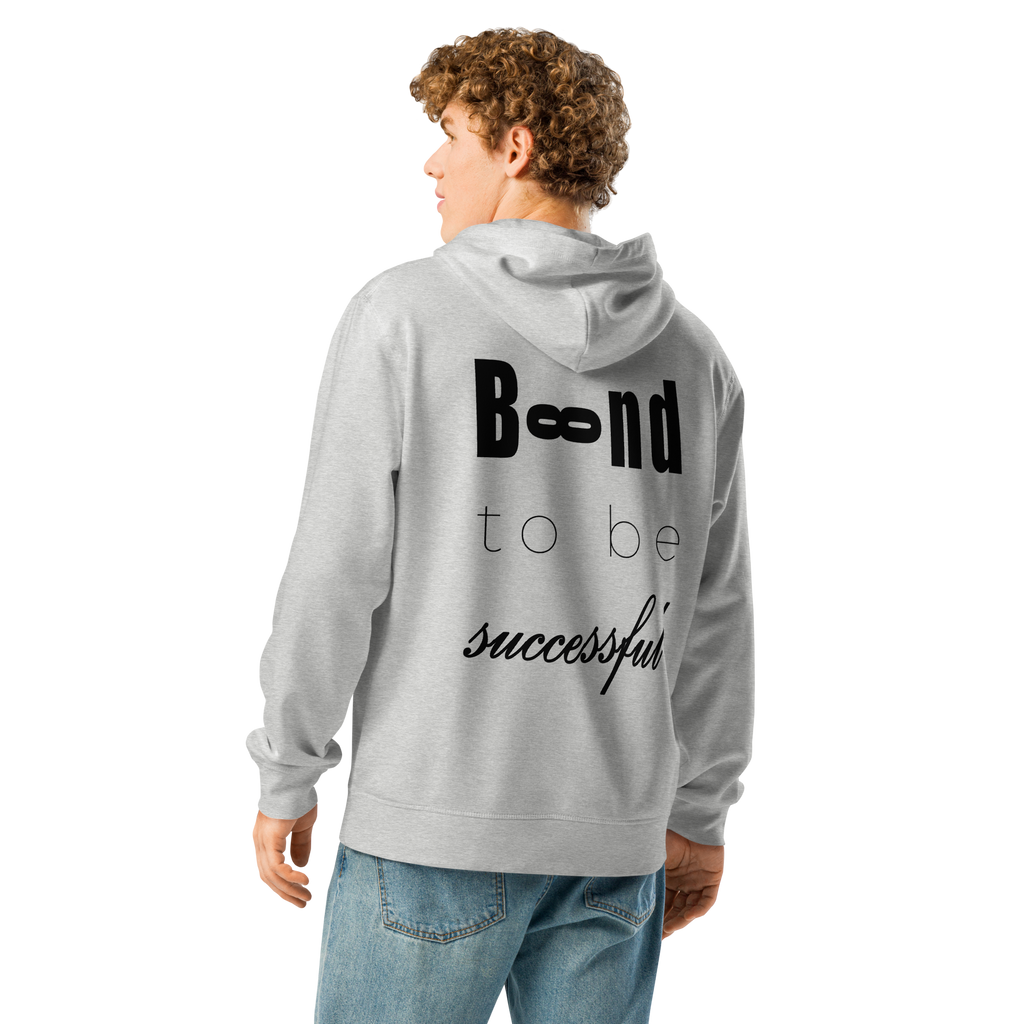 TSF bound to be successfull hoodie heather grey model