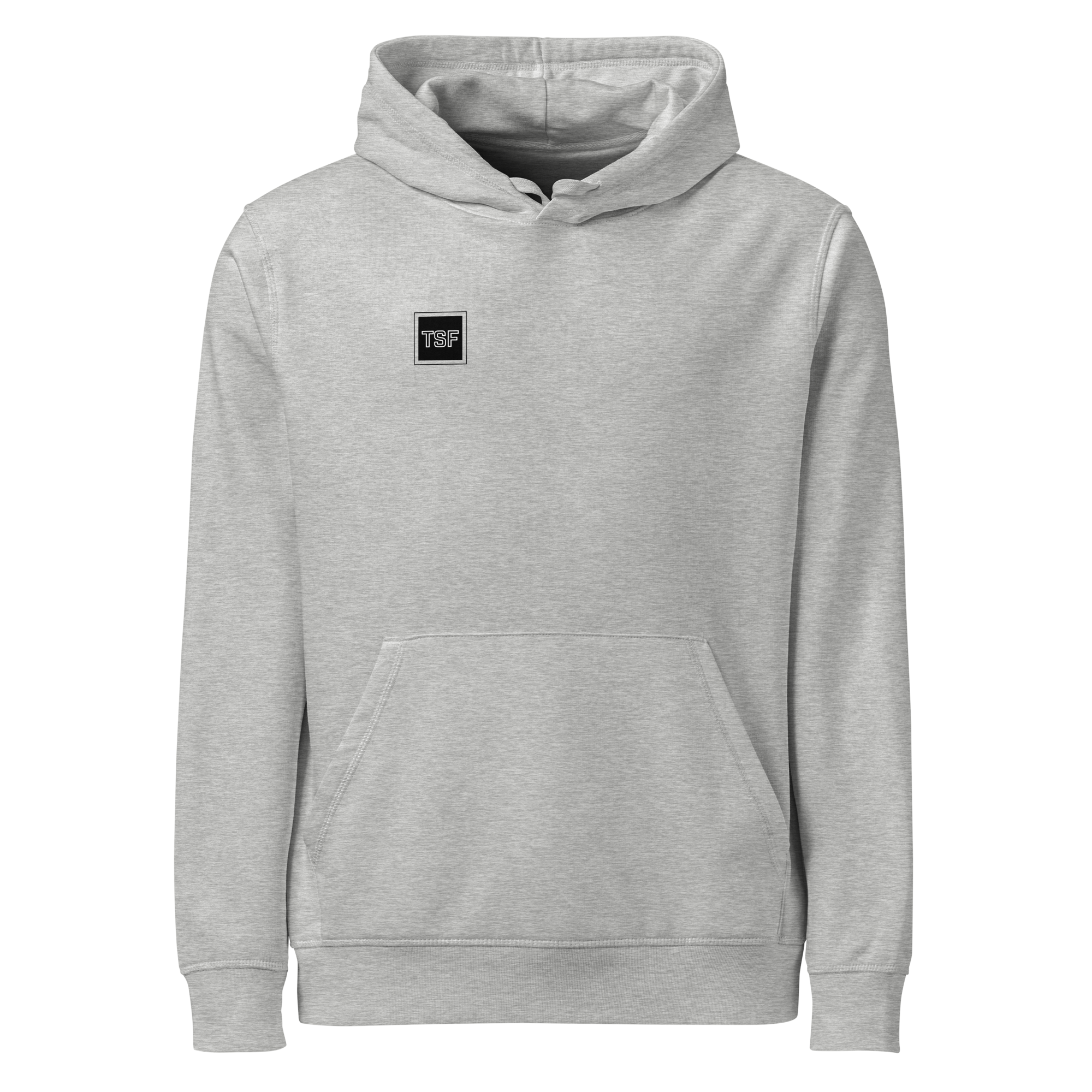 TSF bound to be successfull hoodie heather grey front