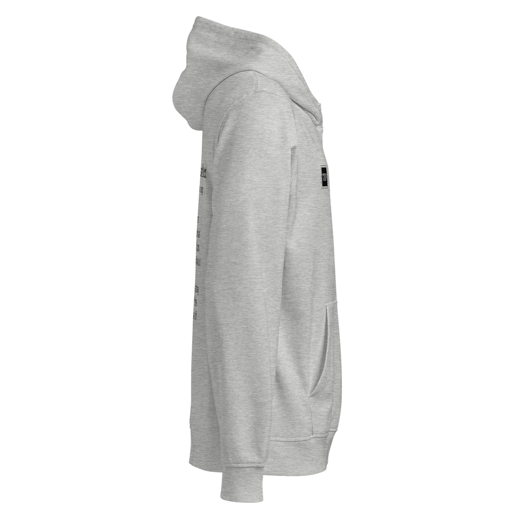 TSF Ueberlebenskuenstler Hoodie heather grey side