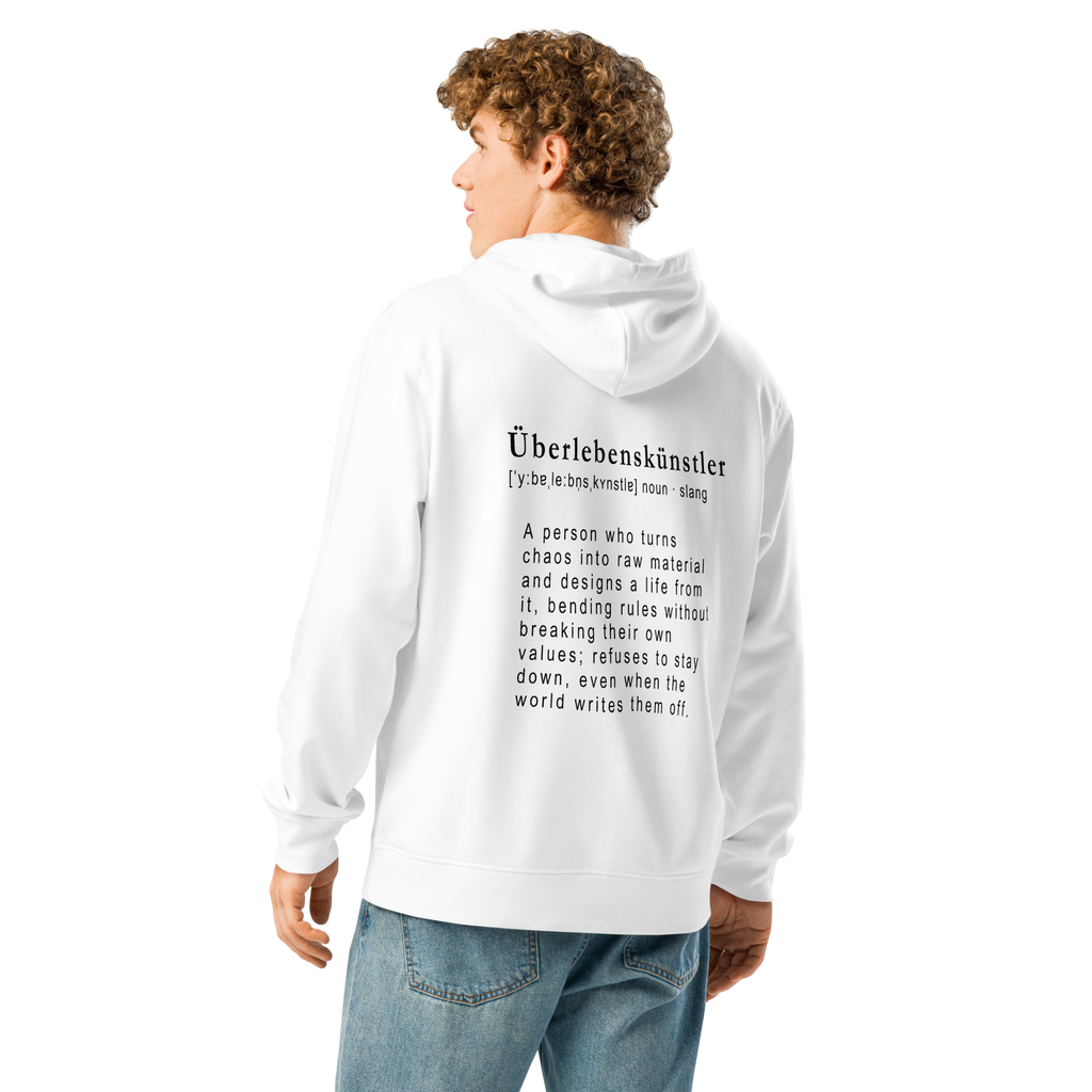 TSF Ueberlebenskuenstler Hoodie white model