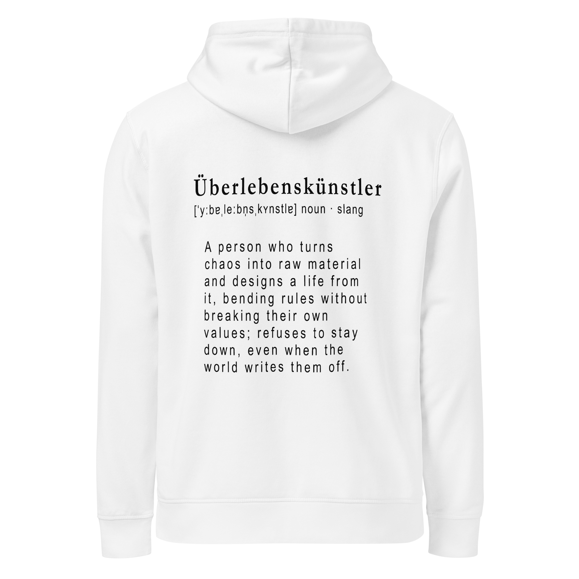 TSF Ueberlebenskuenstler Hoodie white