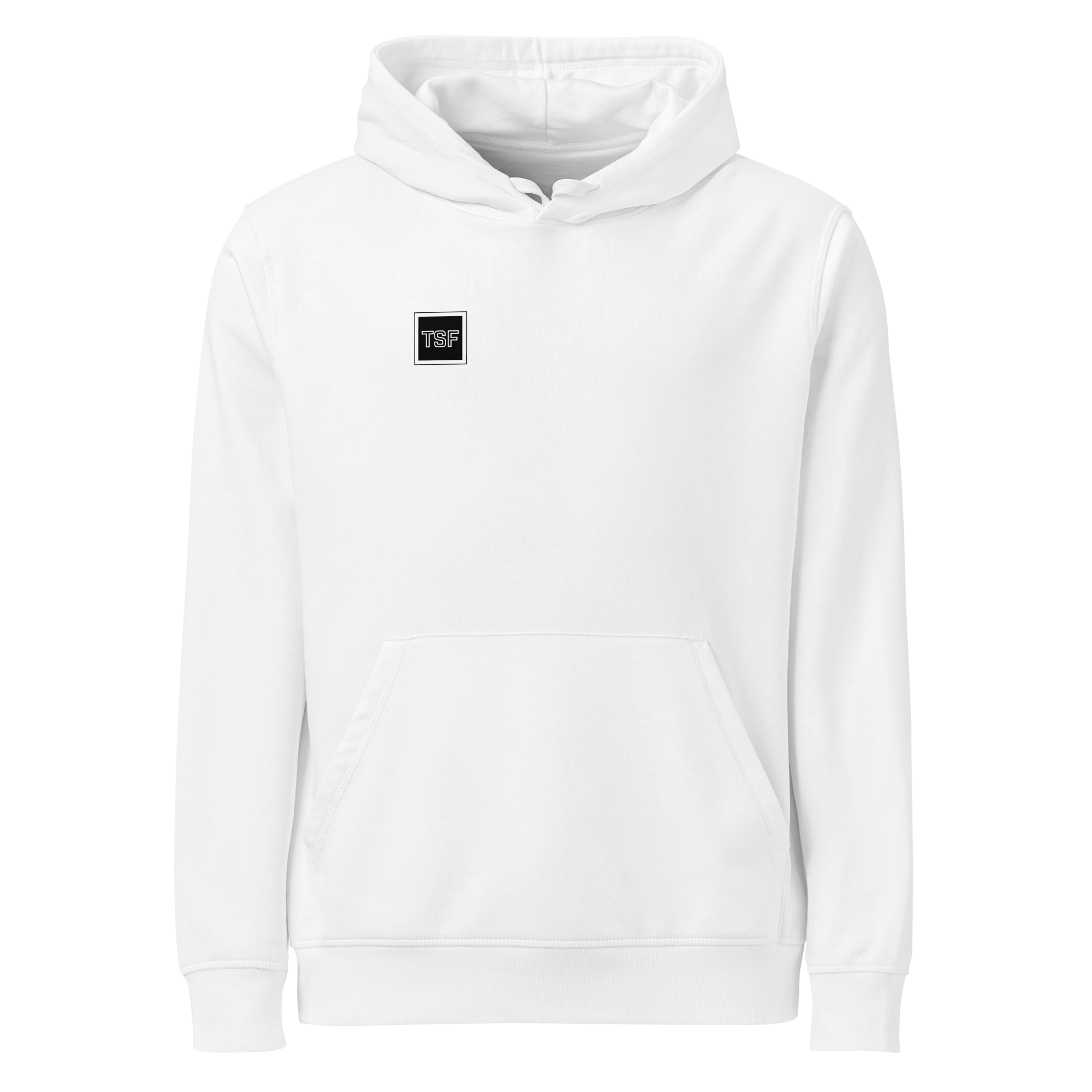 TSF Ueberlebenskuenstler Hoodie white front